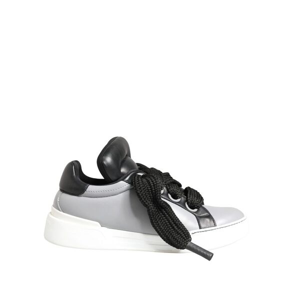 Dolce & Gabbana Other - Dolce & Gabbana Gray Leather Low Top Lace Up Sneakers Men's Shoes